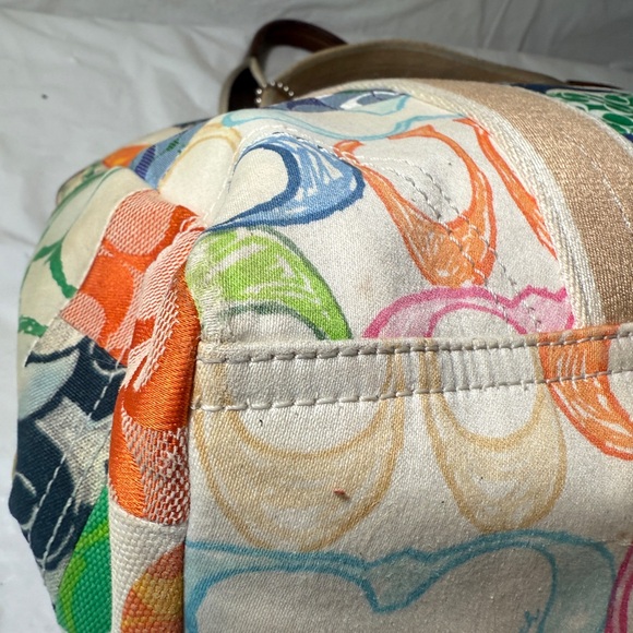 Vintage Coach Patchwork Hand Bag y2k - Picture 8 of 15